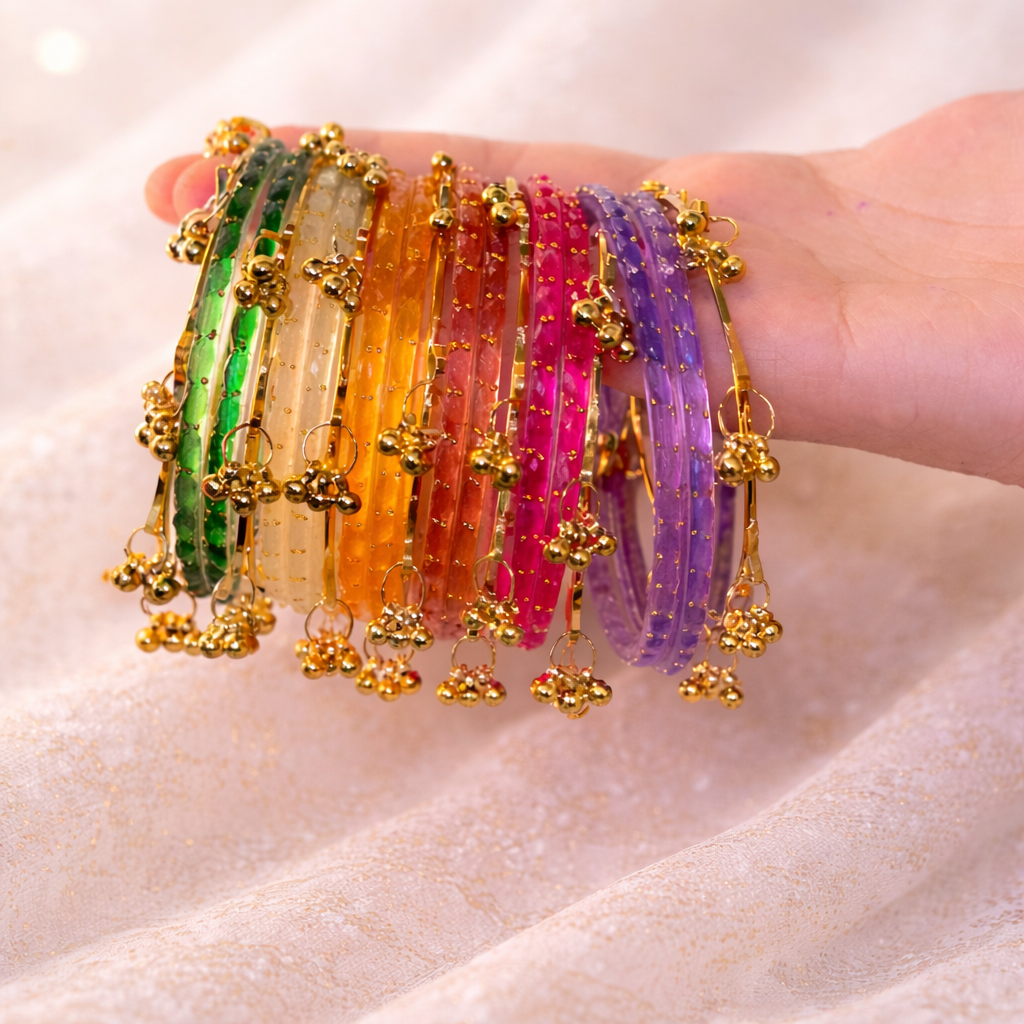 Mix Colored Raindrop Bangles