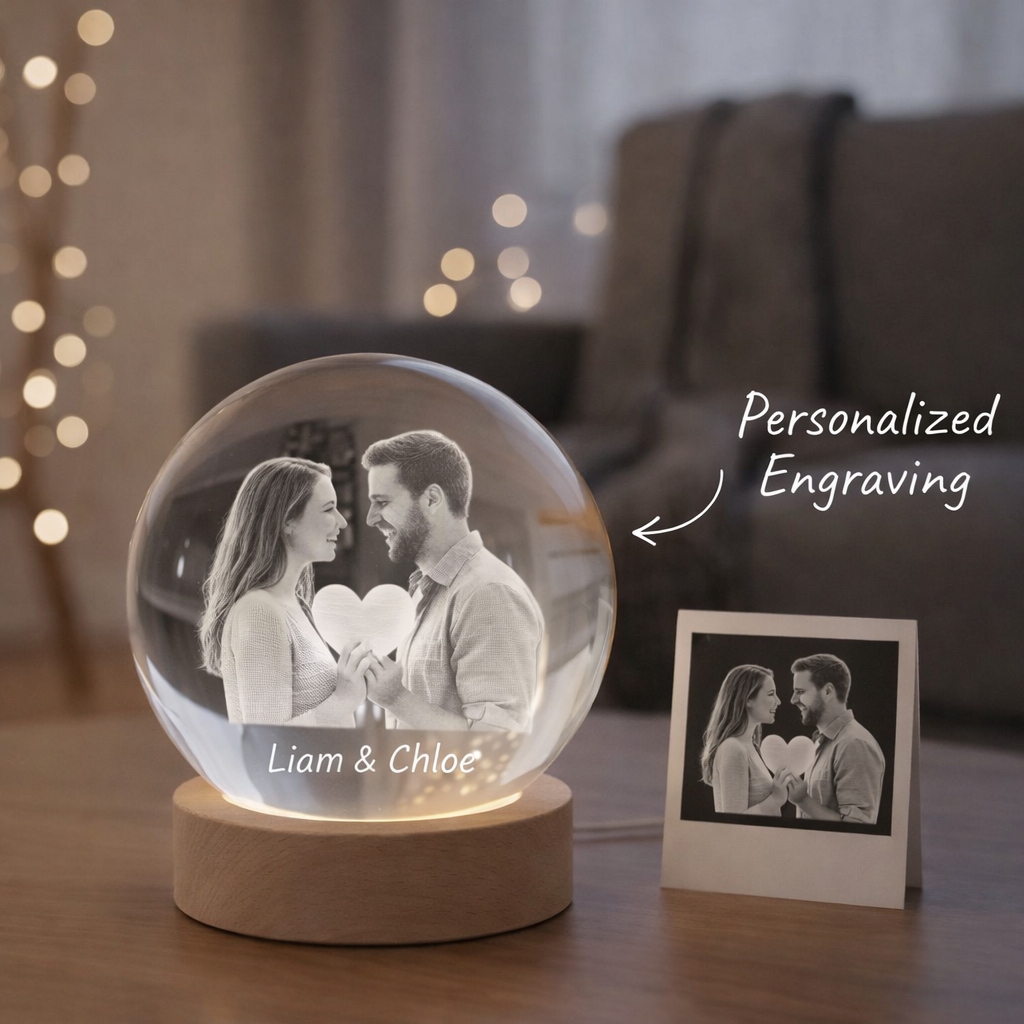 Custom Photo Crystal Sphere