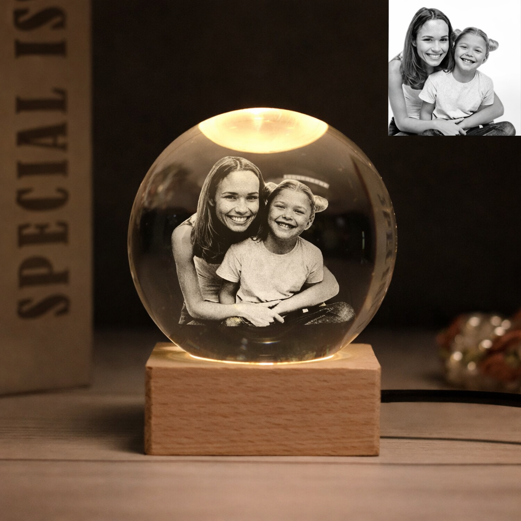 Custom Photo Crystal Sphere