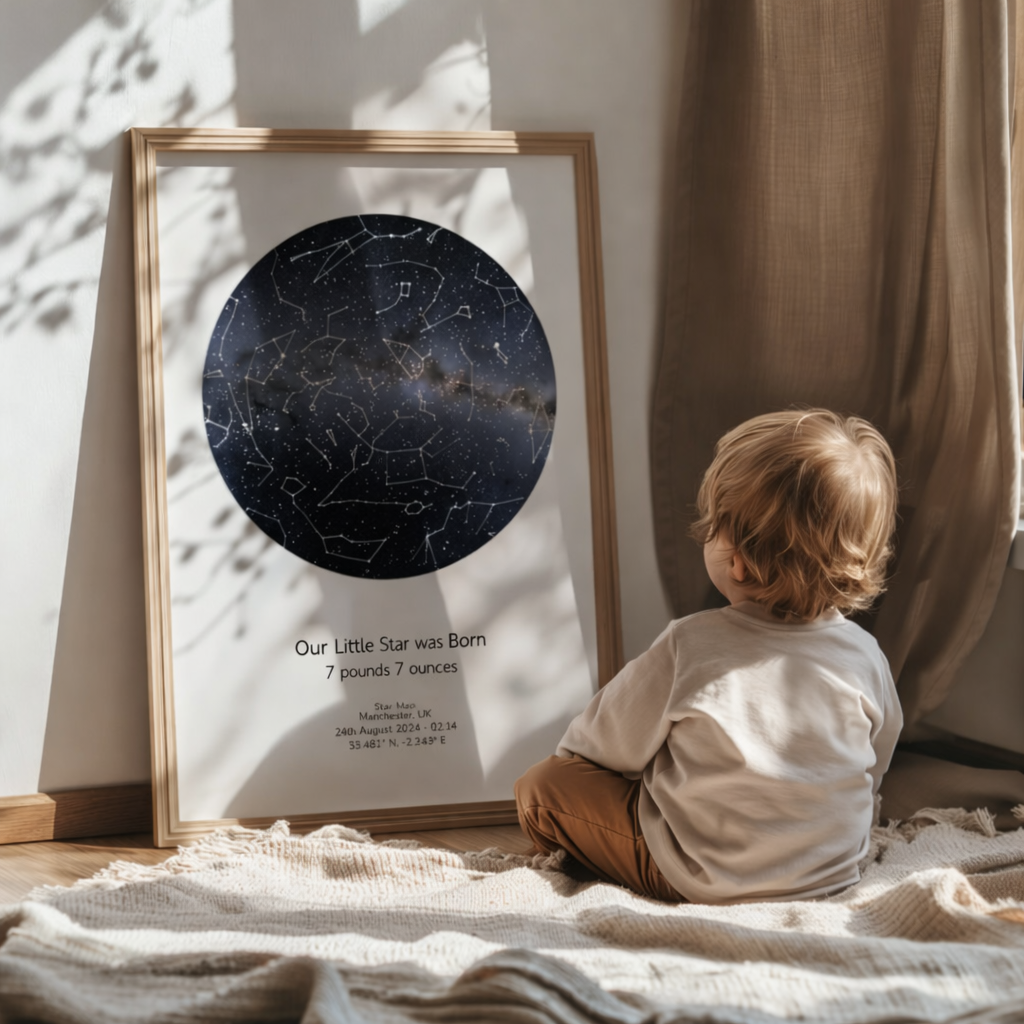 Custom Star Map Poster – Personalized Night Sky Print