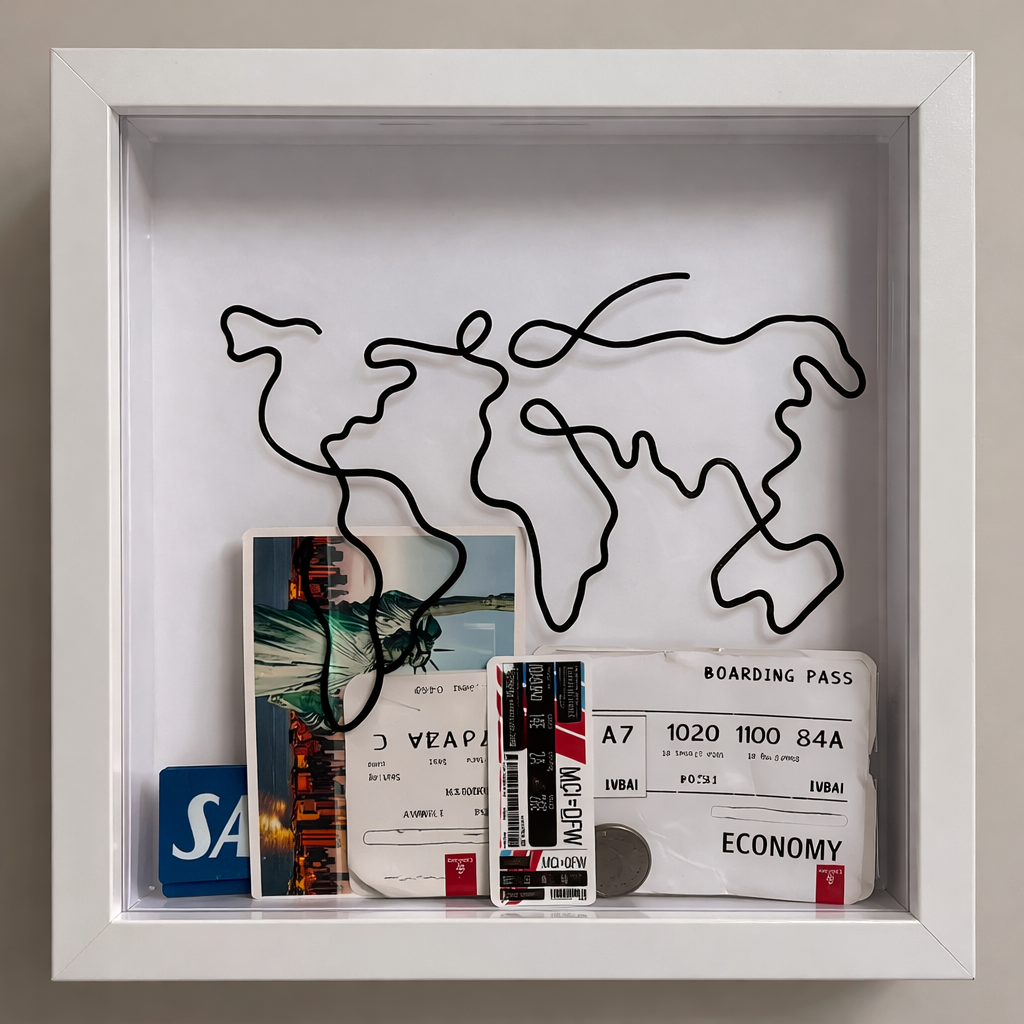 Travel Memories Shadow Box Frame