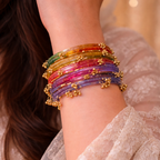 Mix Colored Raindrop Bangles