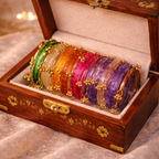 Mix Colored Raindrop Bangles