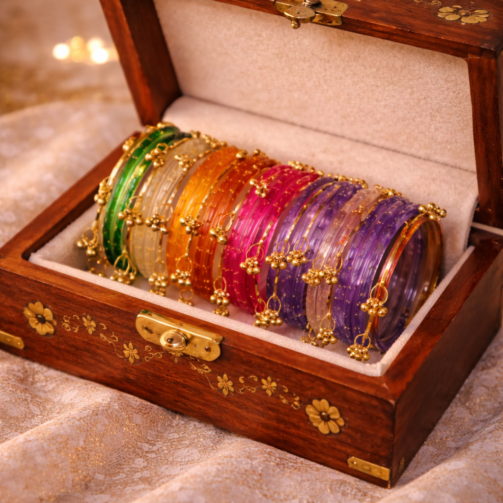 Mix Colored Raindrop Bangles