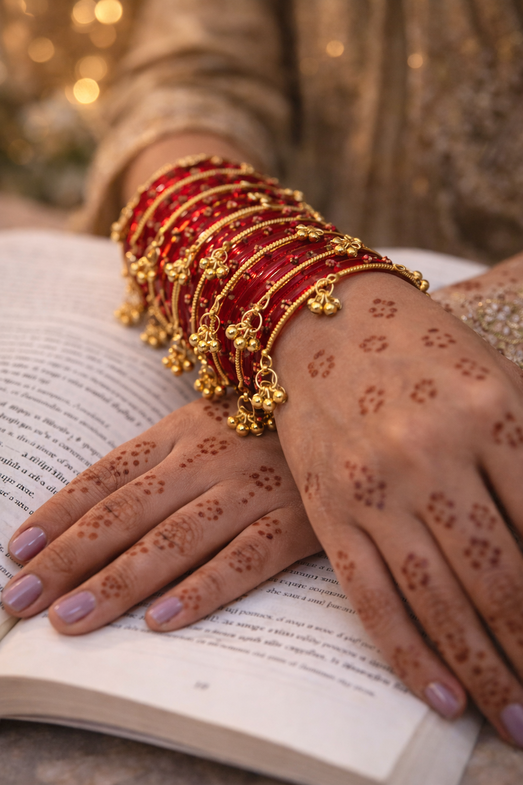 12 Bangles Set With Ghungroo Bangles
