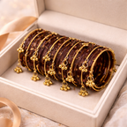12 Bangles Set With Ghungroo Bangles